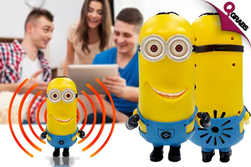 From QR49 Dance to your tunes with Minion Bluetooth Speakers! (Up to QR178 Value)